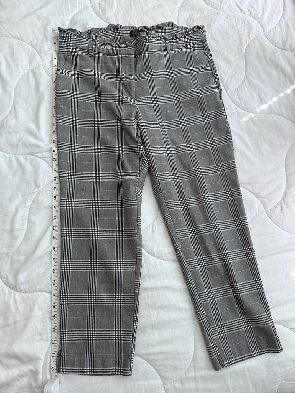 Scarlett Gray Plaid Chinos - Picture 7 of 9